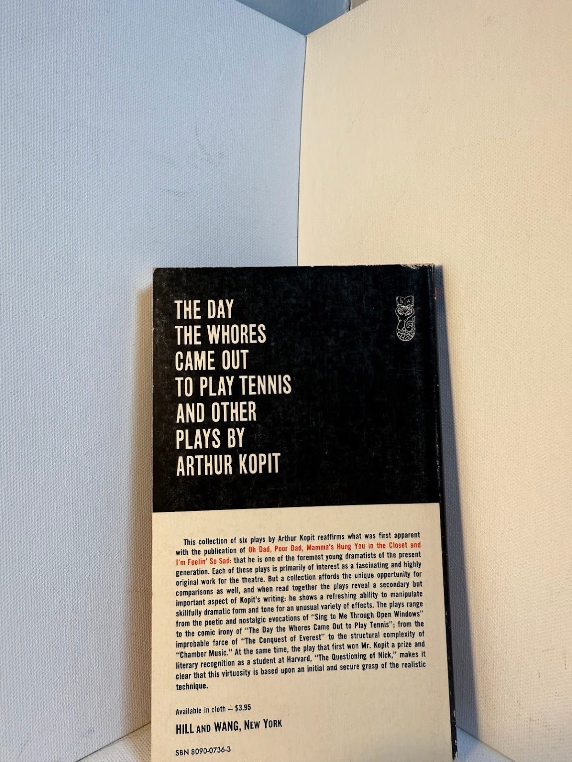 The Day the Whores Came Out to Play Tennis and Other Plays by Arthur Kopit