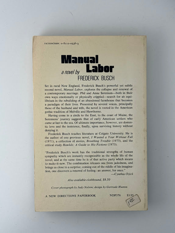 Manual Labor by Frederick Busch