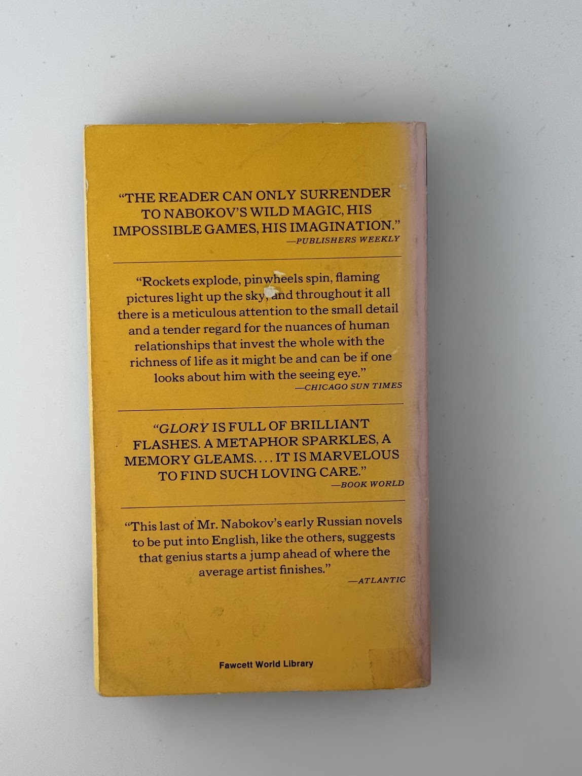 Glory by Vladimir Nabokov