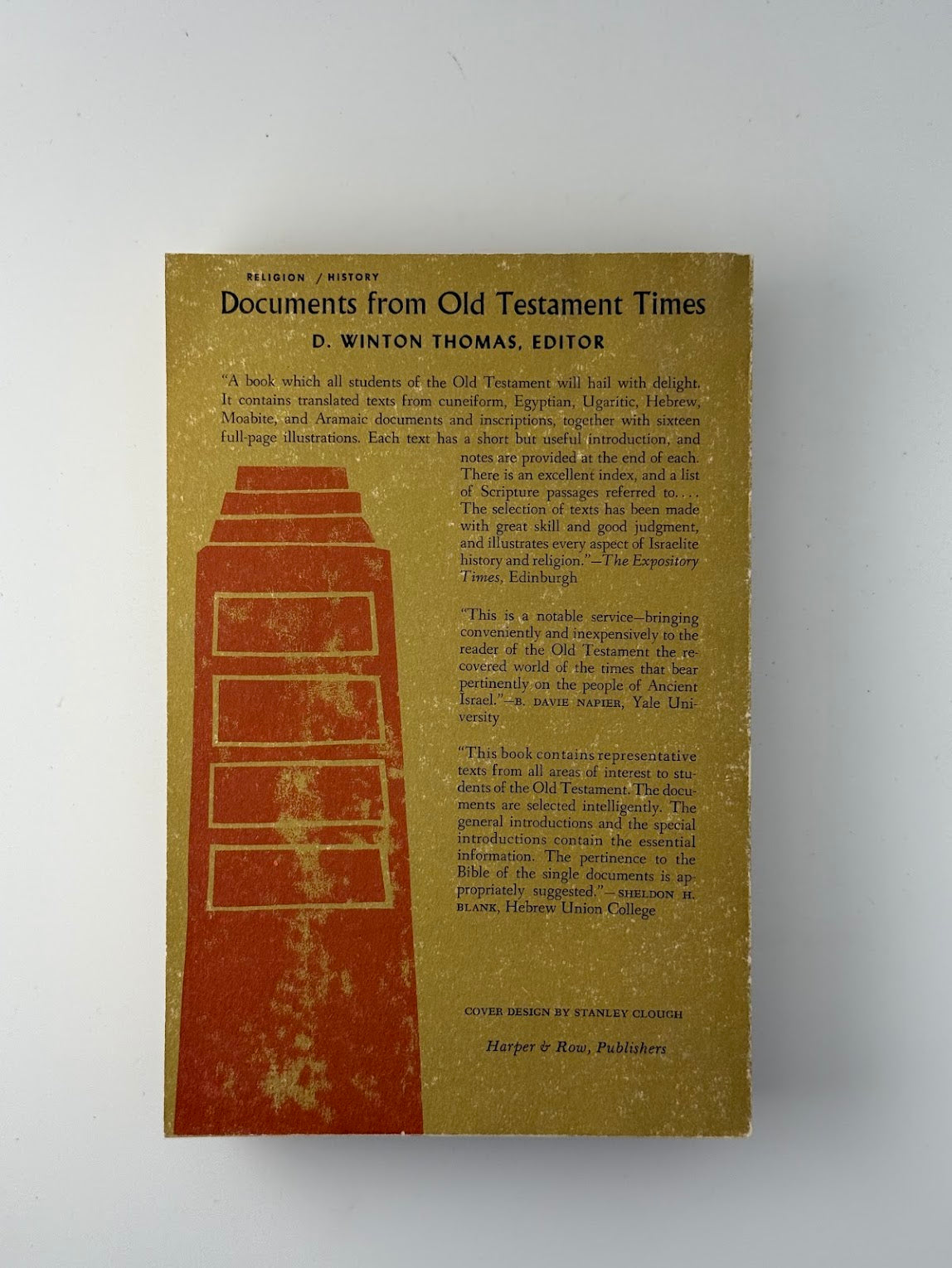 Documents From Old Testament Times edited by D. Winton Thomas