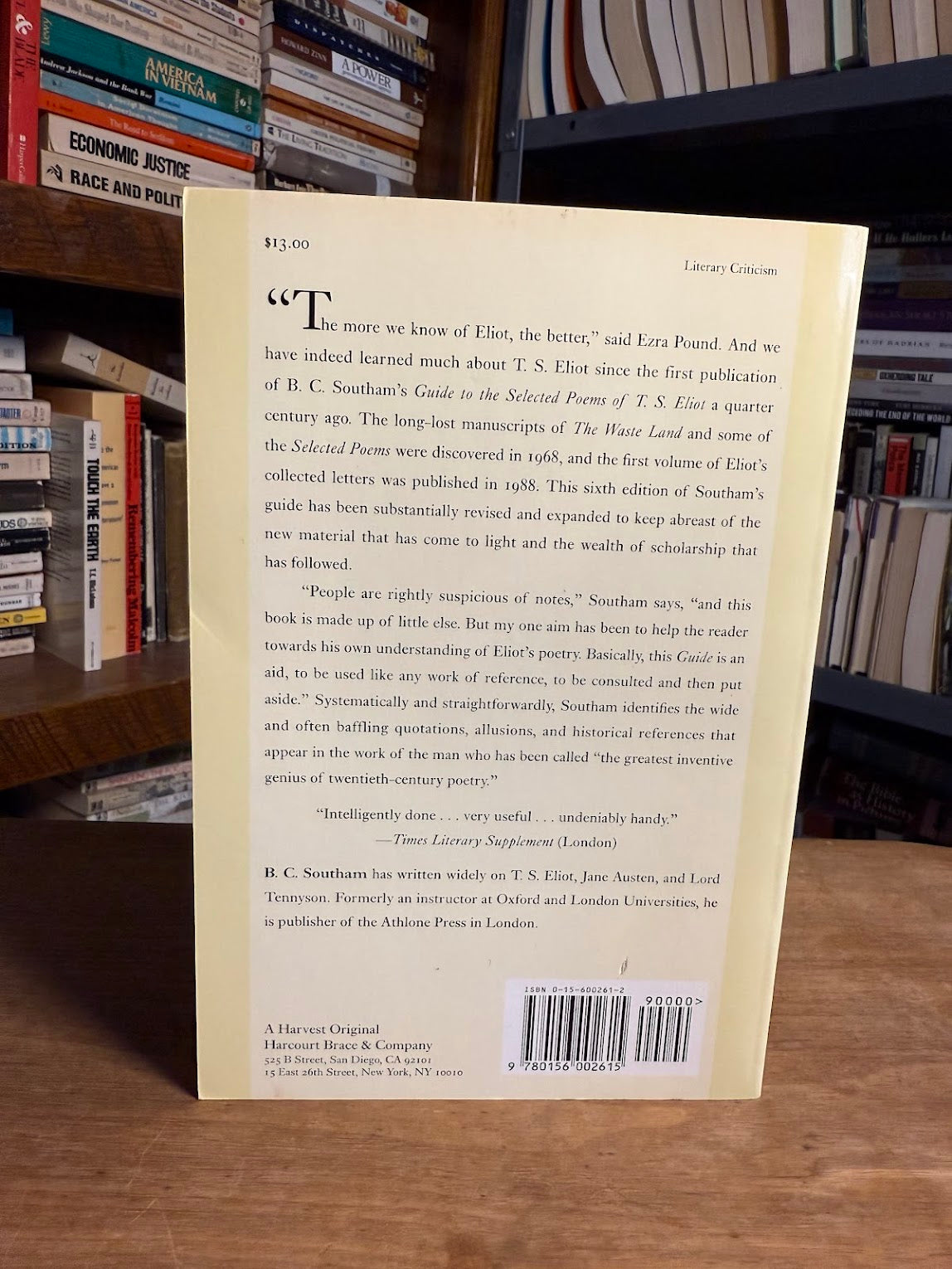 A Guide to The Selected Poems of T.S. Eliot by B.C. Southam