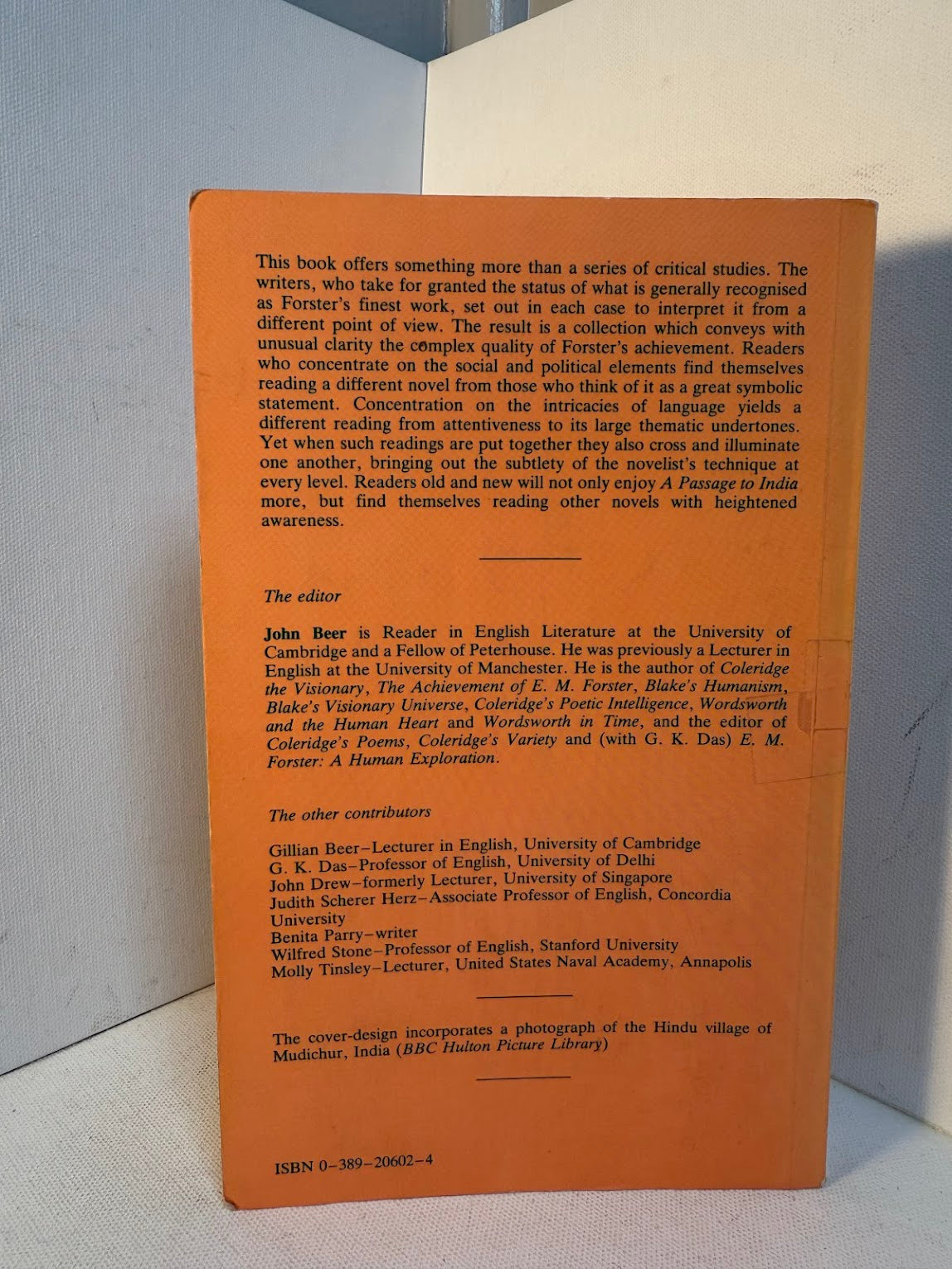 A Passage to India - Essays in Interpretation edited by John Beer