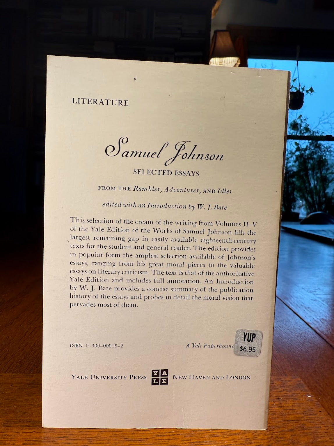 Selected Essays from the Rambler, Adventurer, and Idler by Samuel Johnson