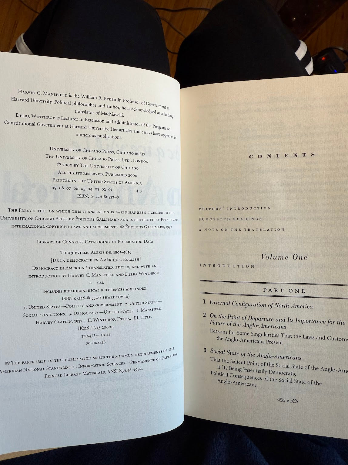 Democracy in America by Alexis de Tocqueville