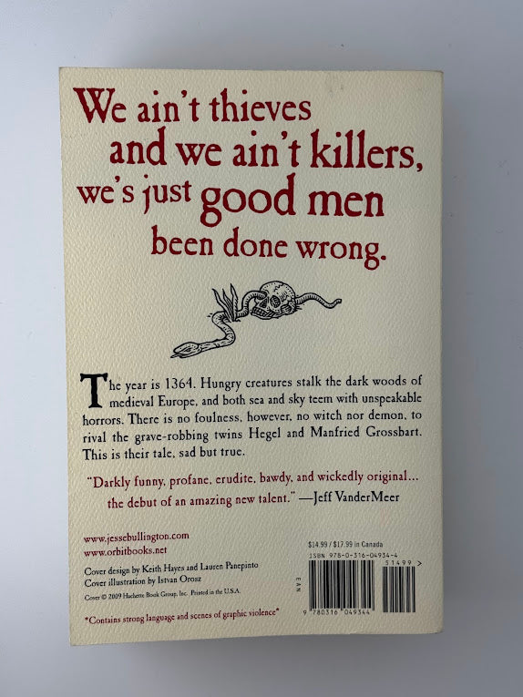 The Sad Tale of the Brothers Grossbart by Jesse Bullington