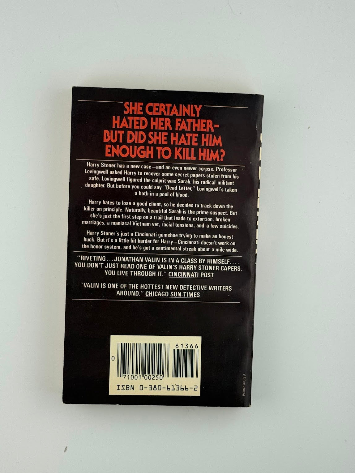 Dead Letter by Jonathan Valin