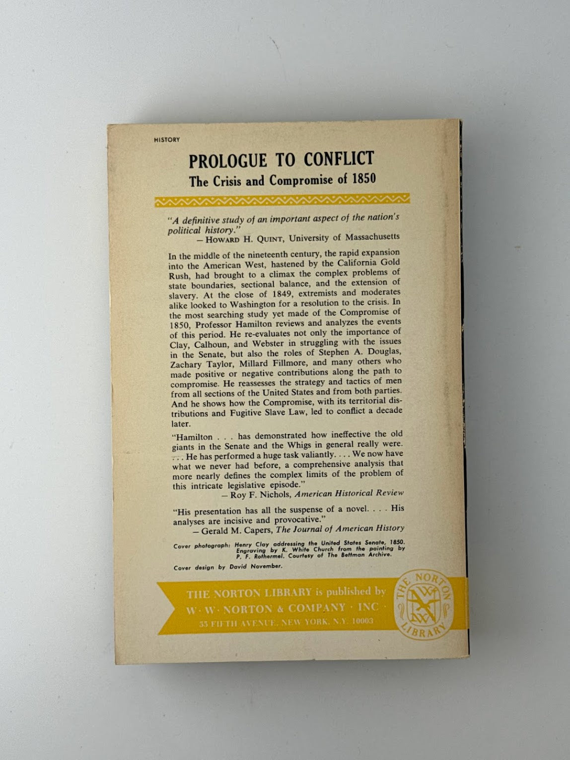 Prologue to Conflict by Holman Hamilton