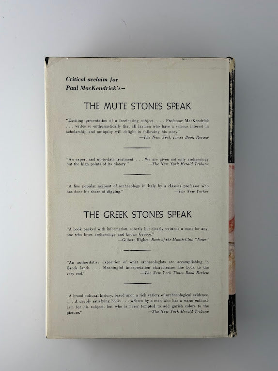 The Mute Stones Speak by Paul MacKendrick