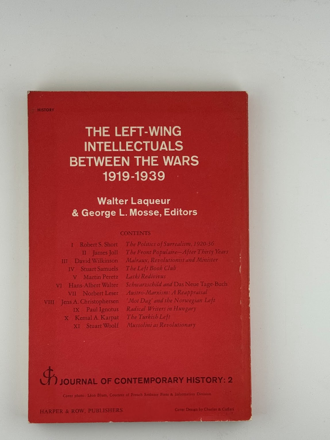 The Left-Wing Intellectuals Between the Wars 1919-1939