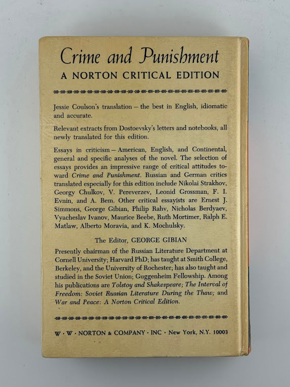 Crime and Punishment by Feodor Dostoevsky