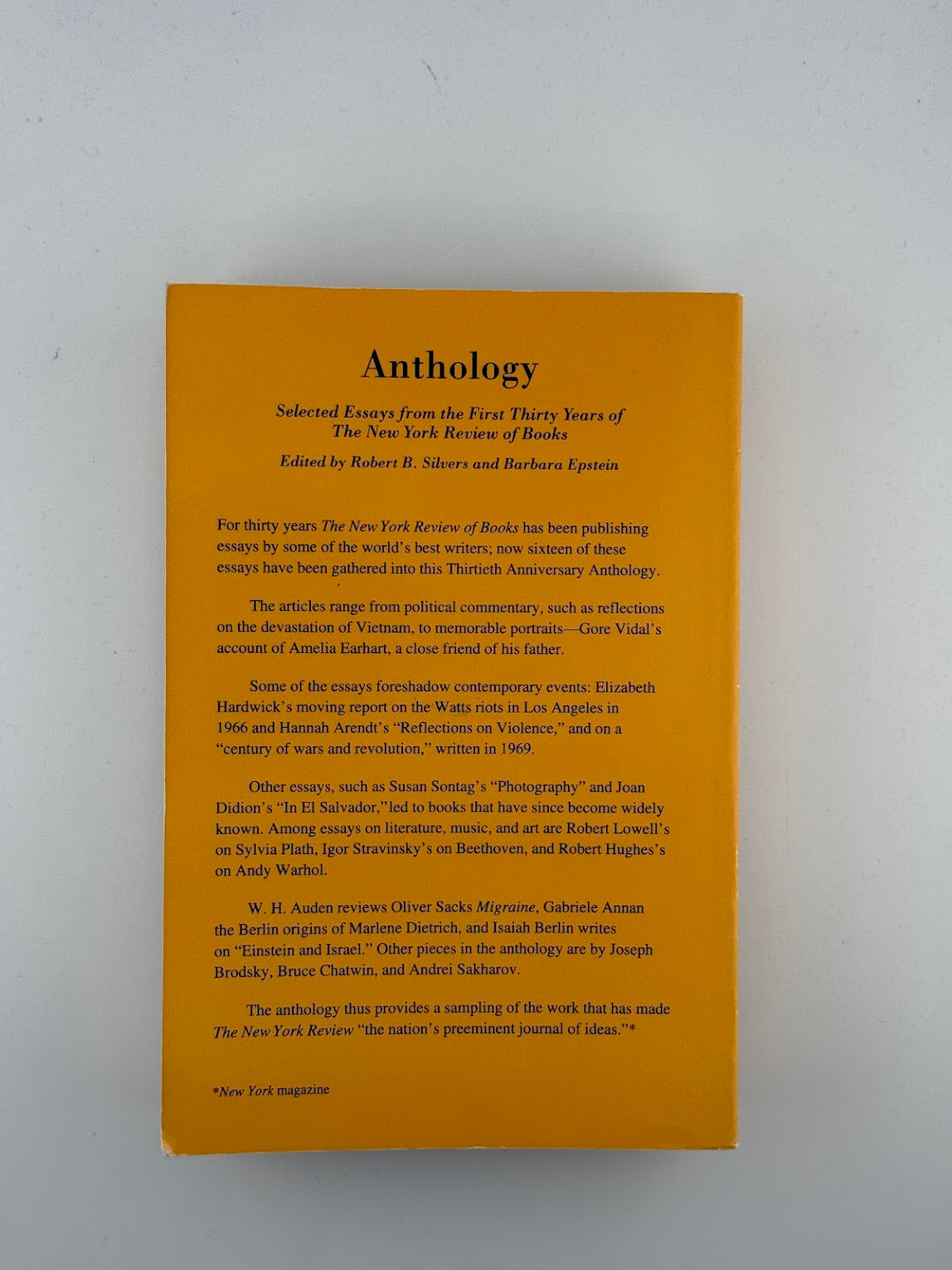The New York Review of Books Anthology