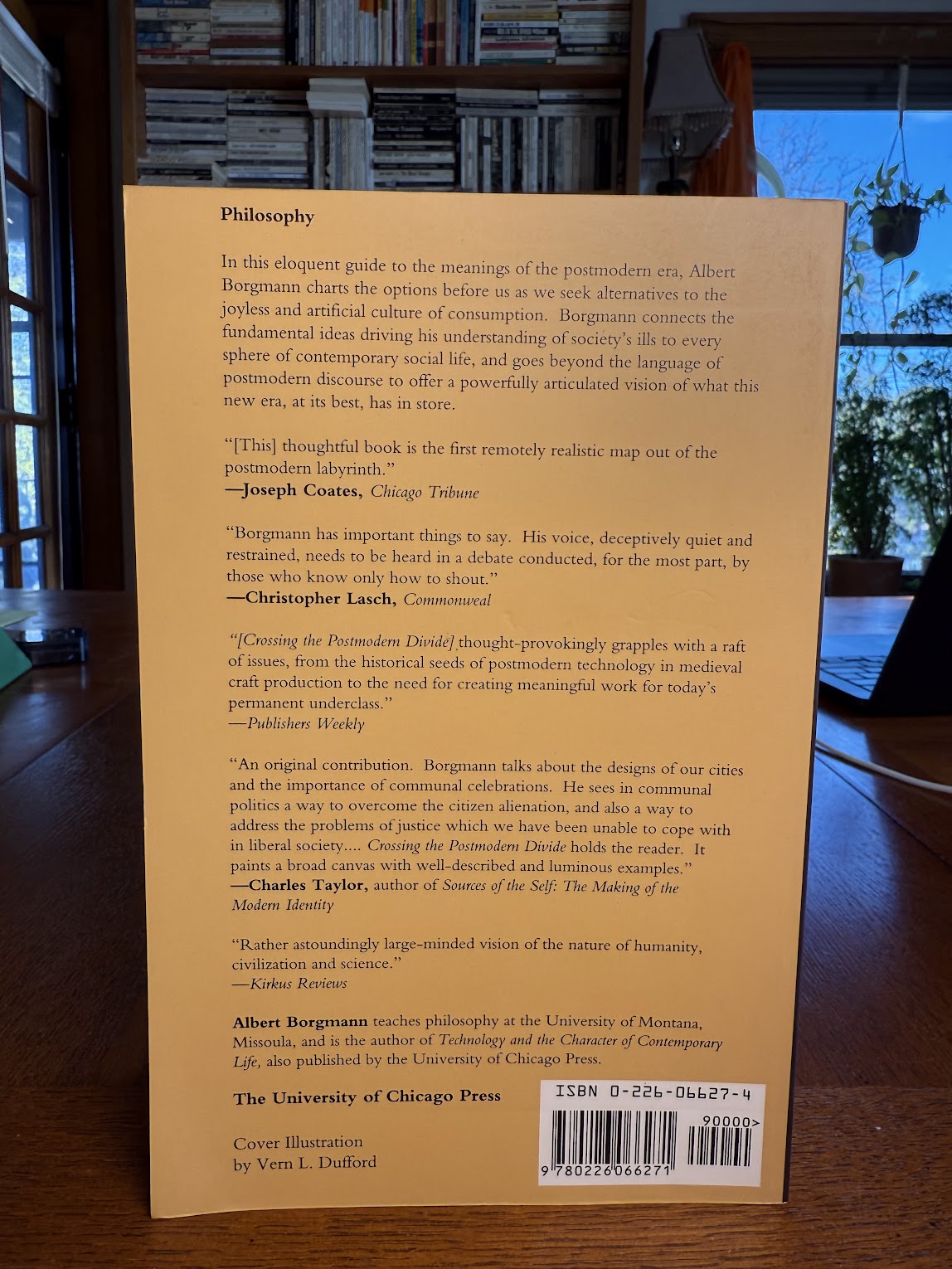 Crossing the Postmodern Divide by Albert Borgmann