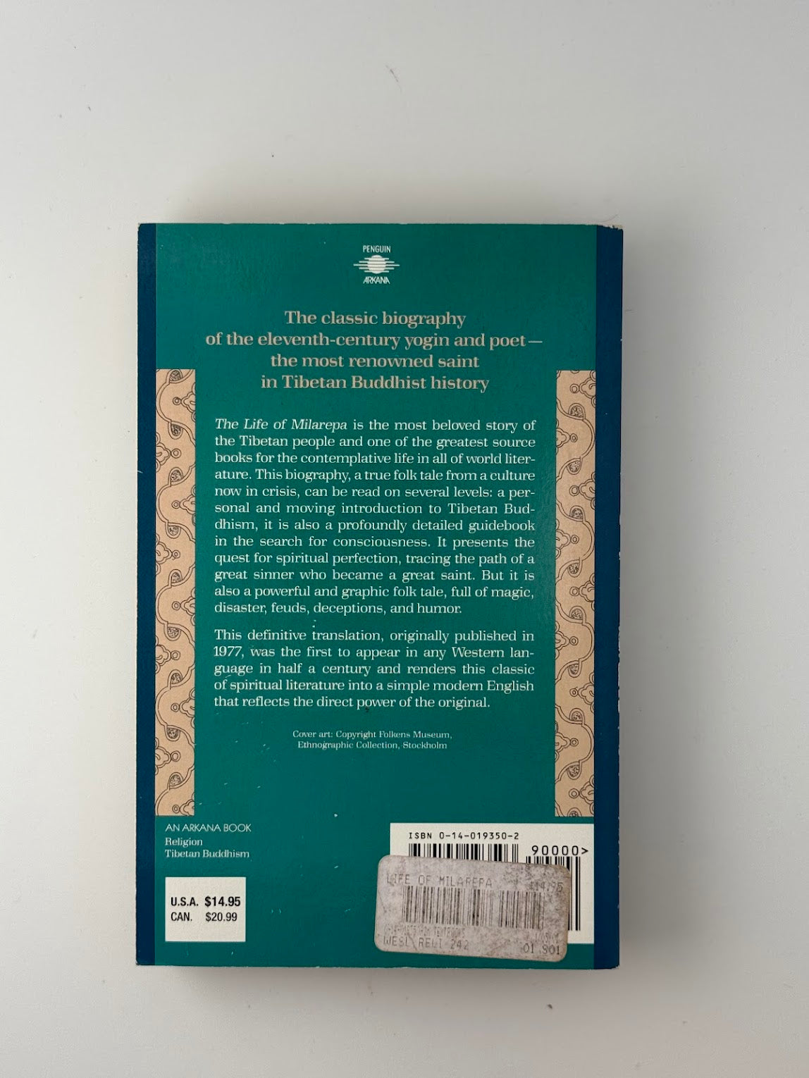 The Life of Milarepa by Lobsang P. Lhalungpa