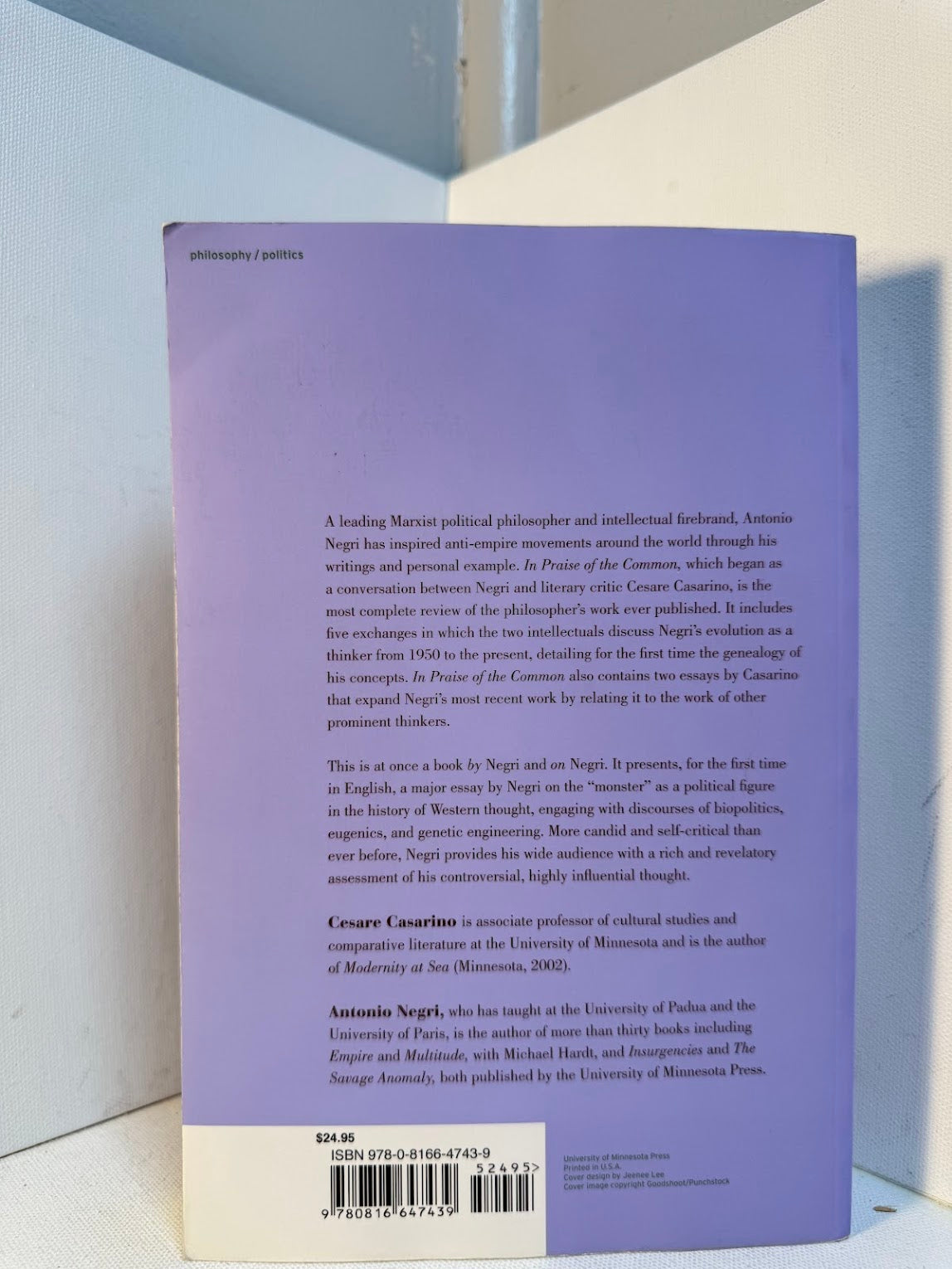 In Praise of the Common by Cesare Casarino & Antonio Negri