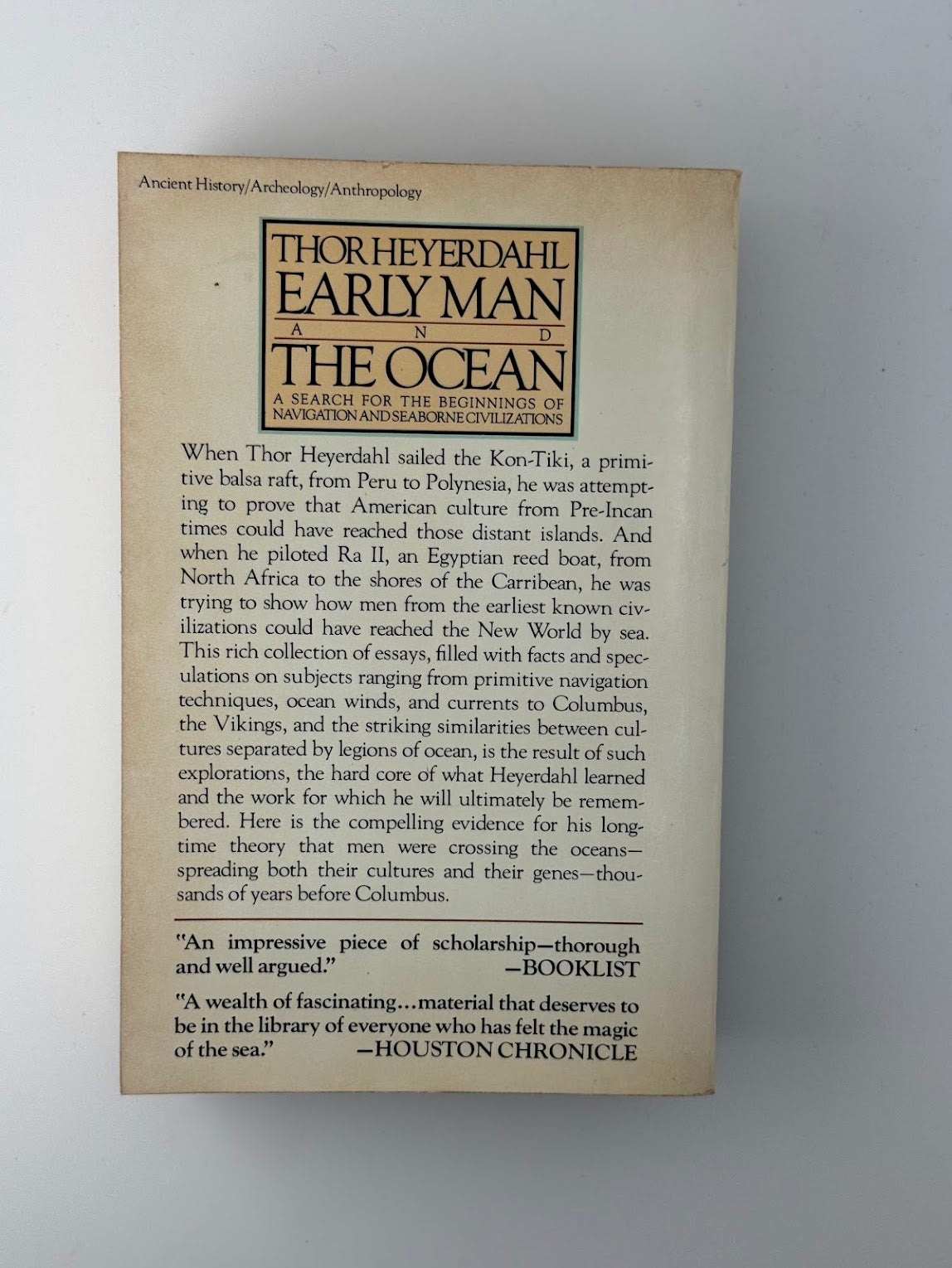 Early Man and the Ocean by Thor Heyerdahl