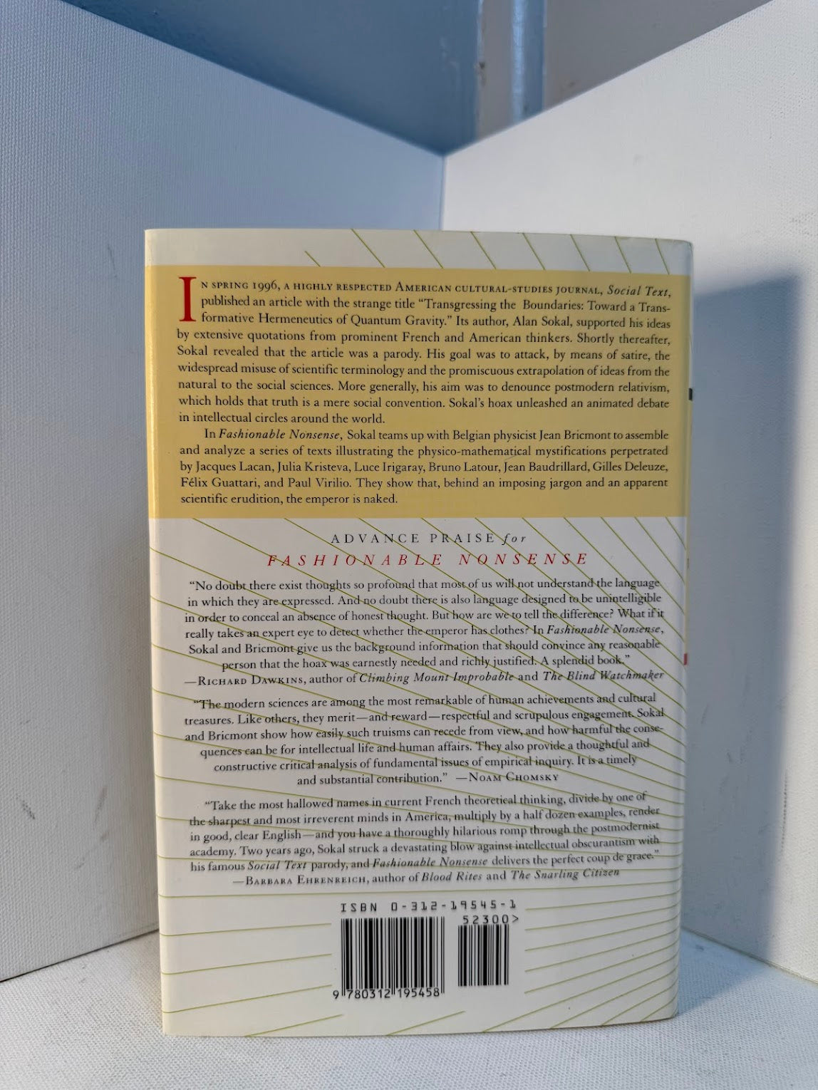 Fashionable Nonsense by Alan Sokal and Jean Bricmont