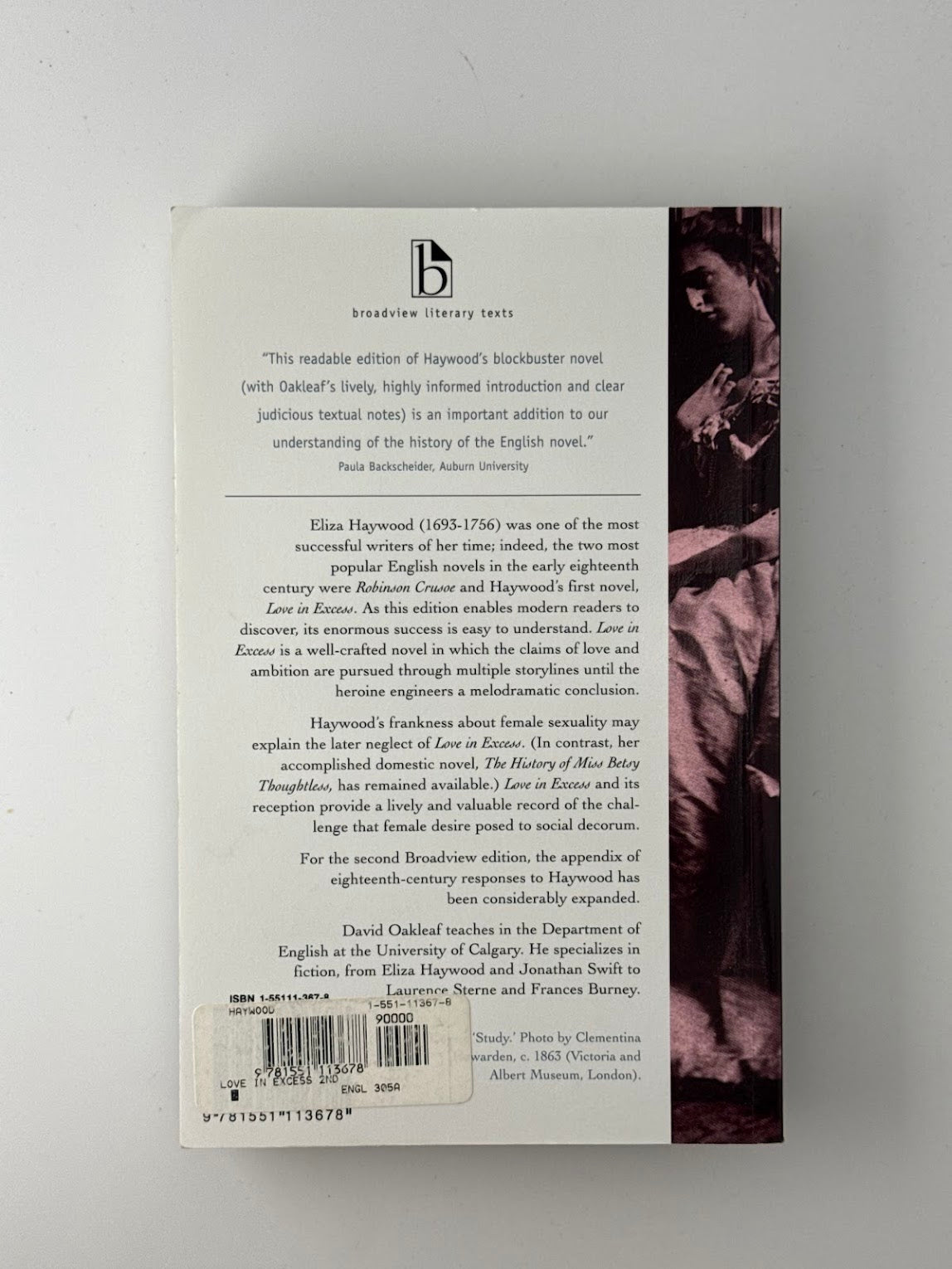 Love in Excess by Eliza Haywood