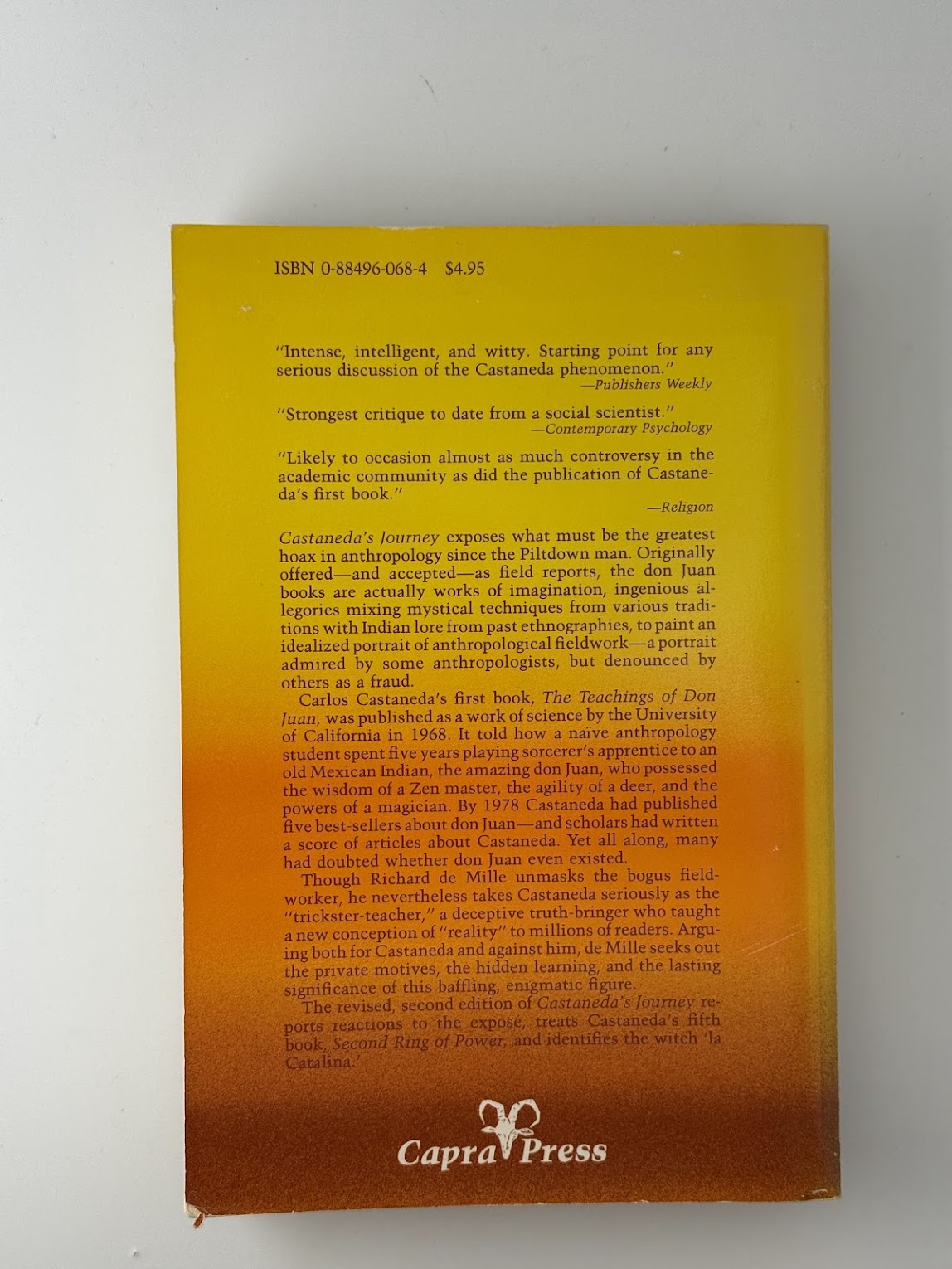 Castaneda's Journey by Richard de Mille