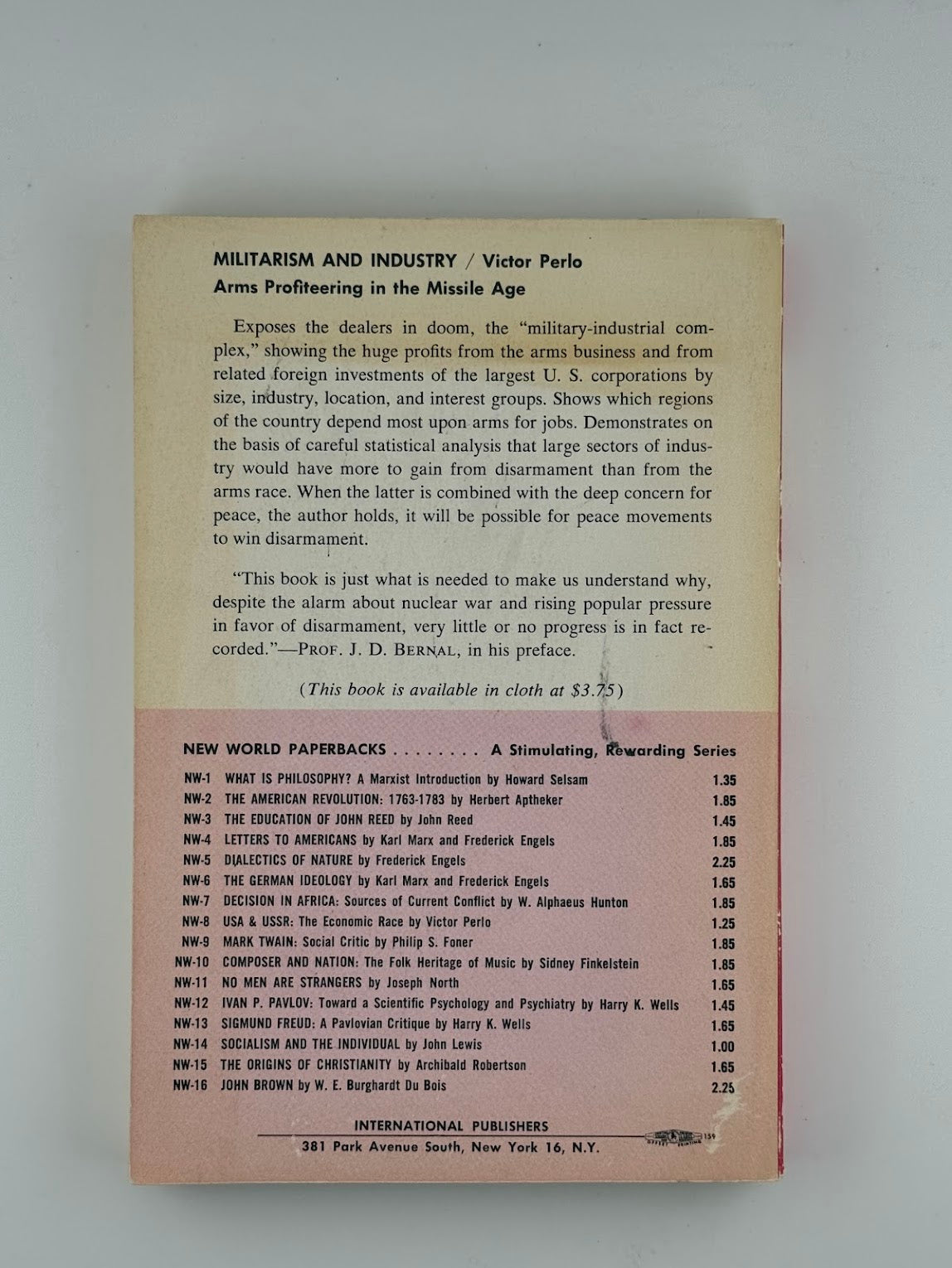 Militarism & Industry by Victor Perlo