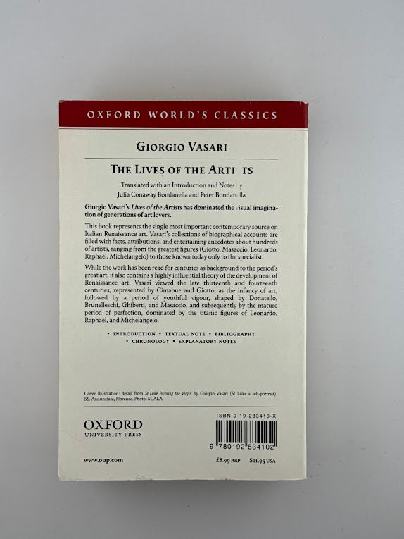 The Lives of the Artists by Giorgio Vasari