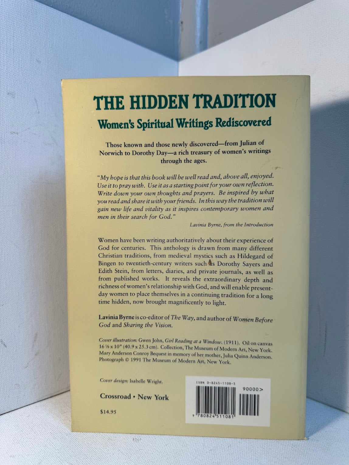 The Hidden Tradition - Women's Spiritual Writings Rediscovered edited by Lavinia Byrne