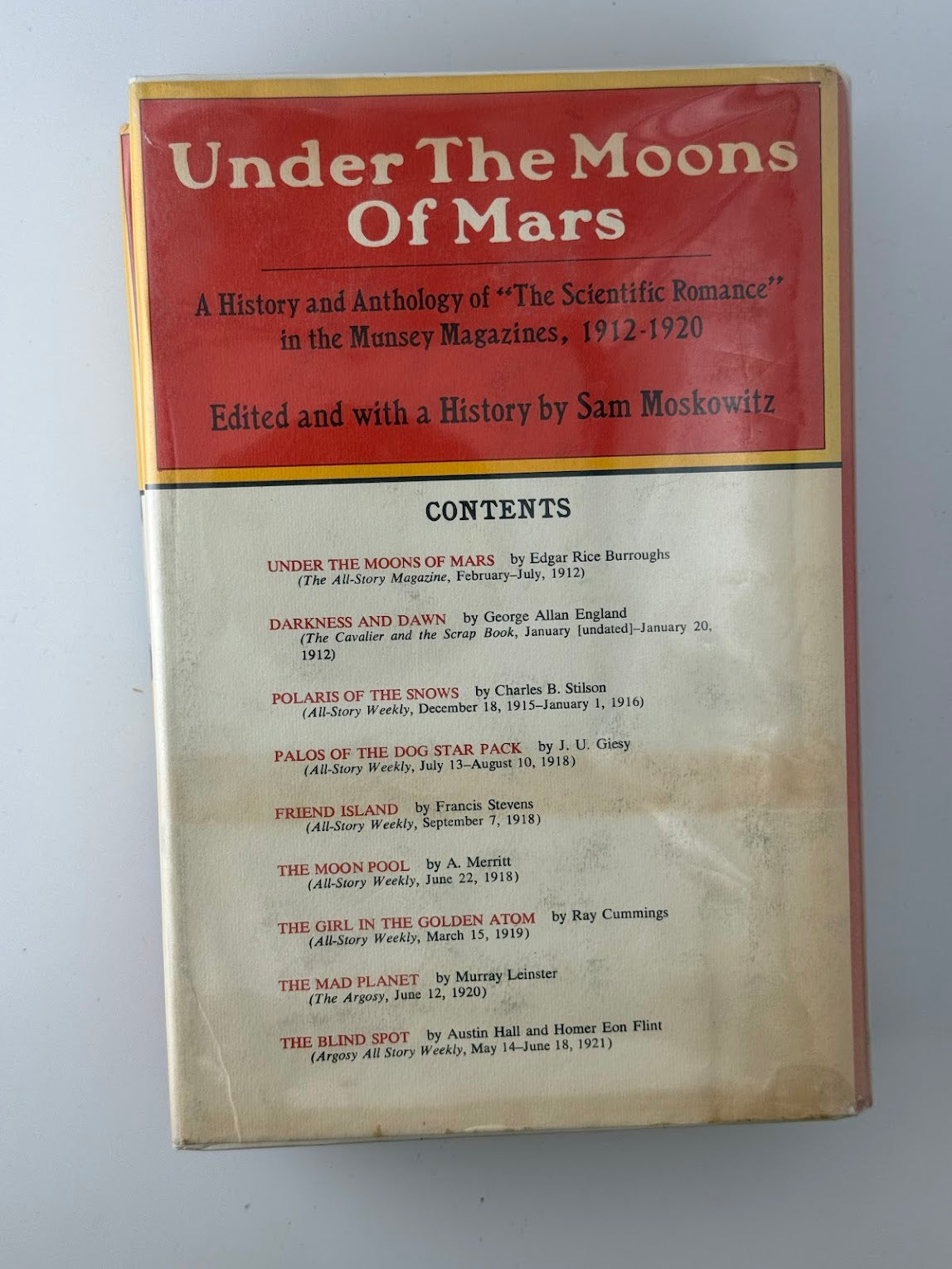 Under the Moons of Mars edited by Sam Moskowitz