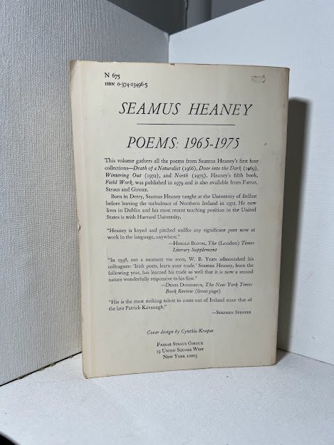Poems 1965-1975 by Seamus Heaney