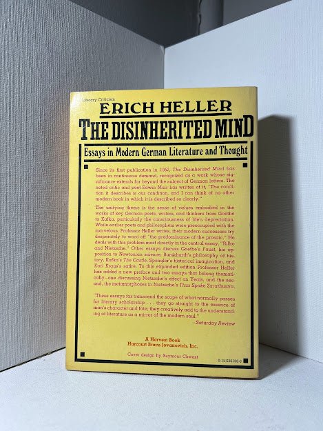 The Disinherited Mind by Erich Heller