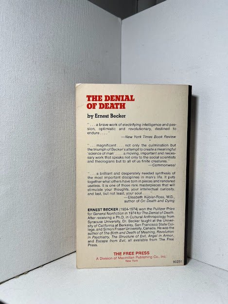 The Denial of Death by Ernest Becker