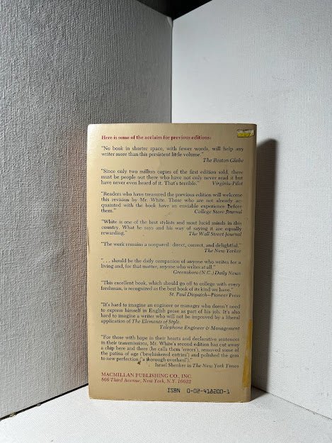 The Elements of Style by William Strunk and E.B. White