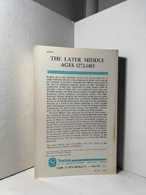 The Later Middle Ages 1272-1485 by George Holmes