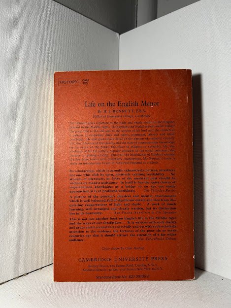 Life on the English Manor by H.S. Bennett