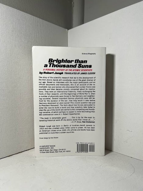Brighter than A Thousand Suns by Robert Jungk