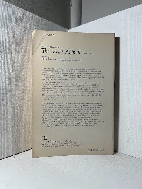 The Social Animal edited by Elliot Aronson
