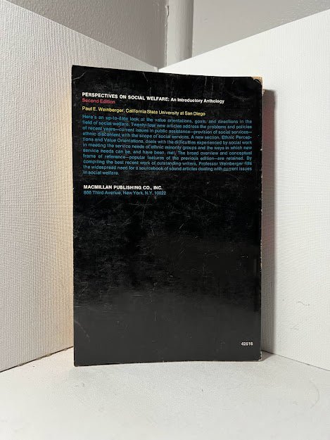 Perspectives on Social Welfare by Paul Weinberger