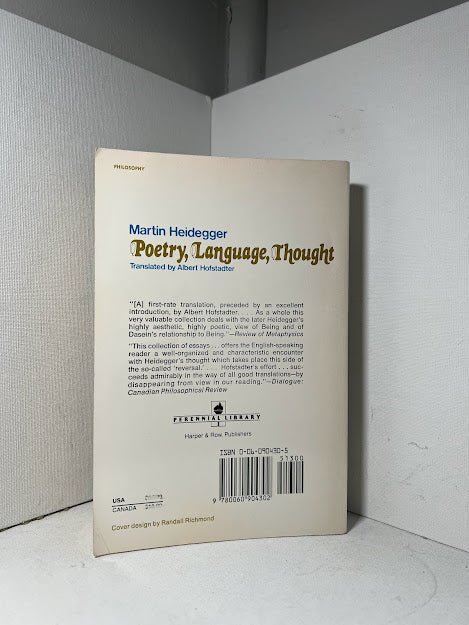 Poetry, Language, Thought by Martin Heidegger