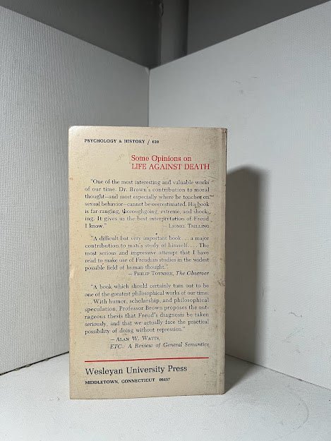 Life Against Death by Norman O. Brown