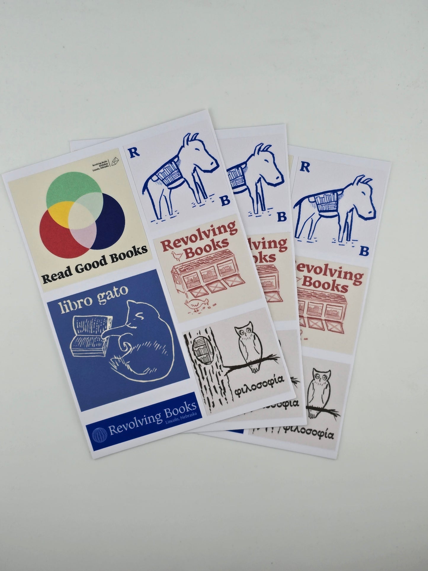 Revolving Books Sticker Sheet