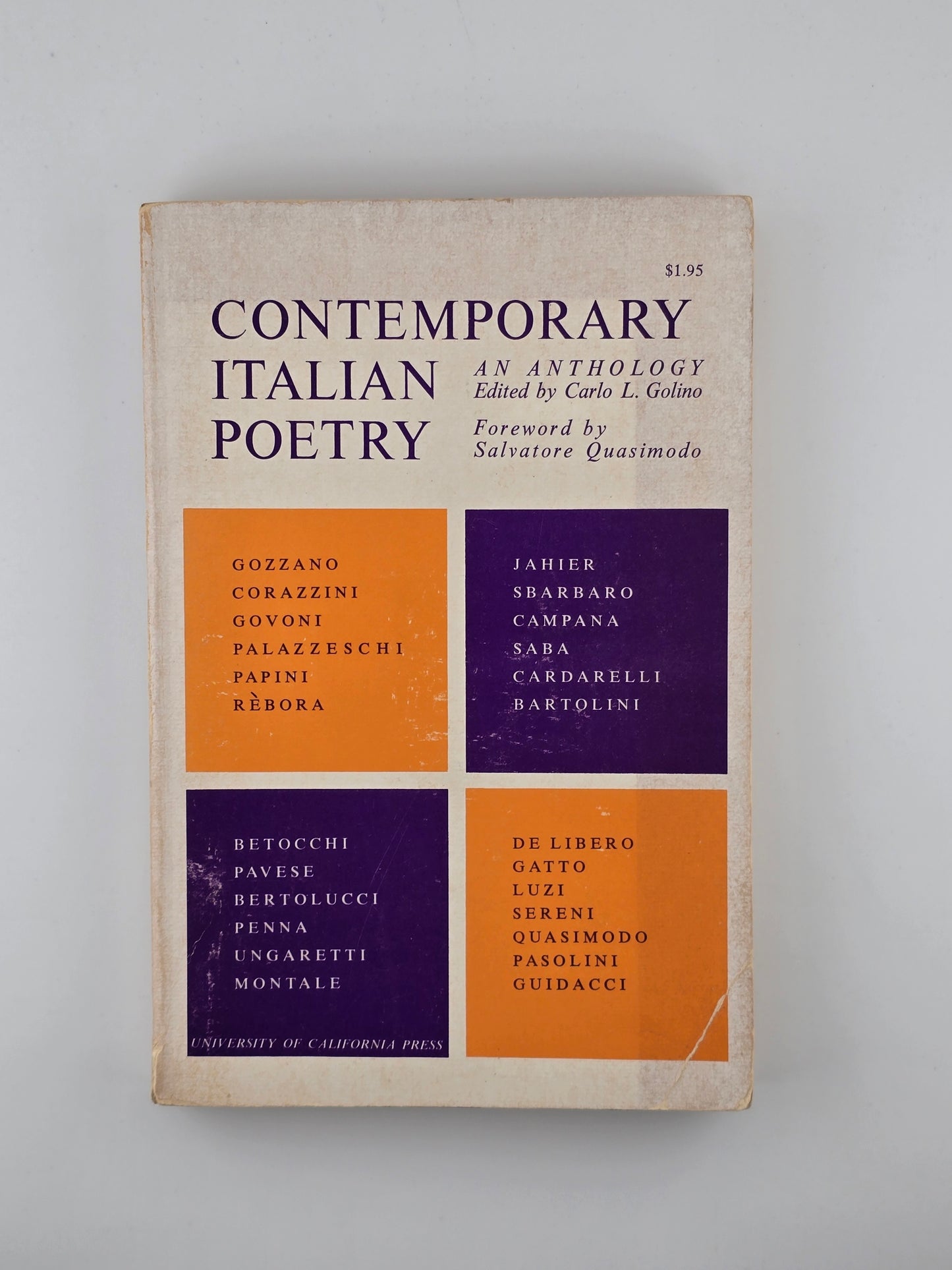 Contemporary Italian Poetry edited by Carlo L. Golino