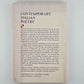 Contemporary Italian Poetry edited by Carlo L. Golino