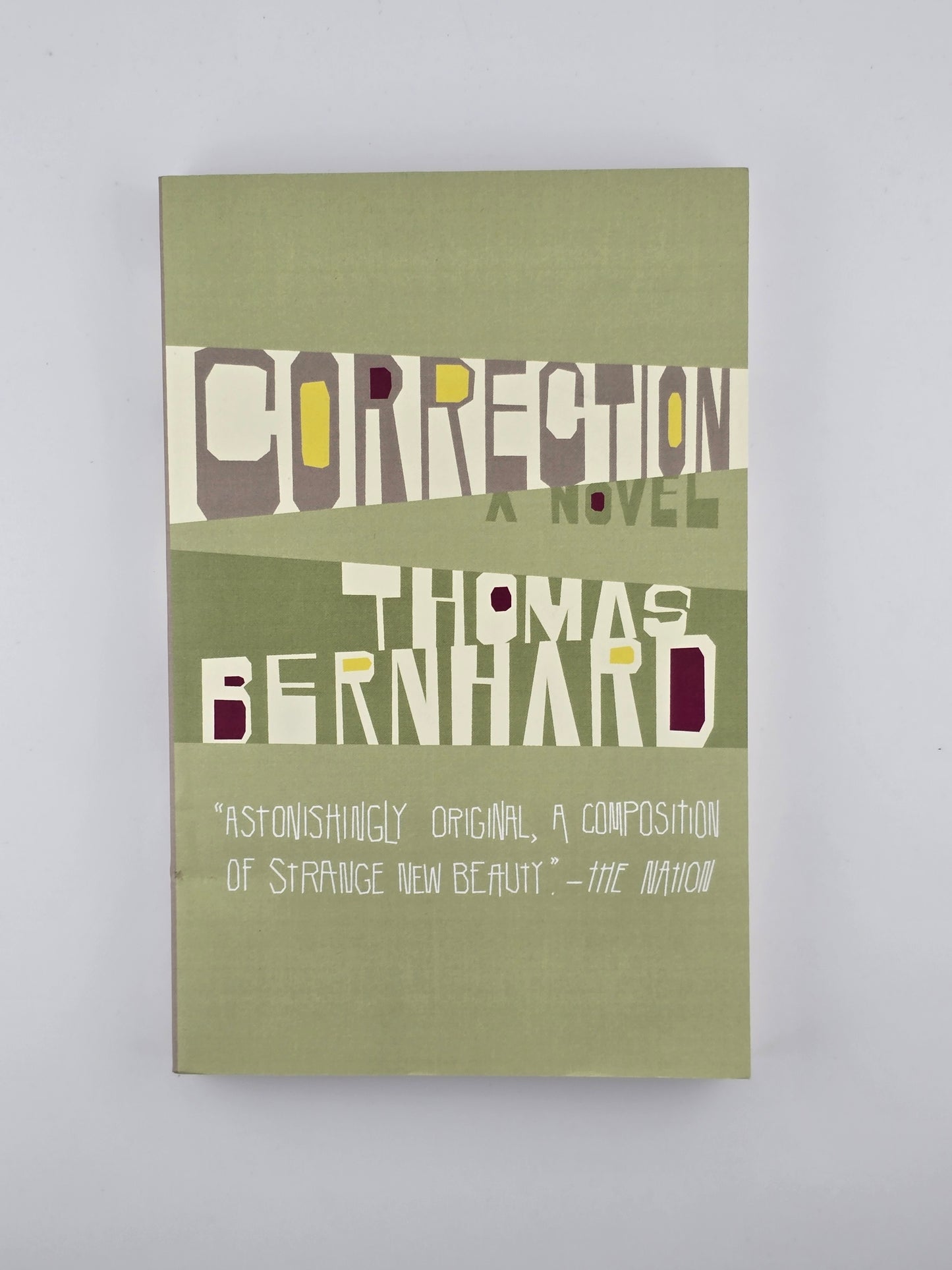 Correction by Thomas Bernhard