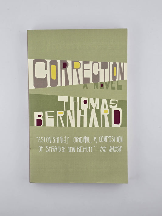 Correction by Thomas Bernhard