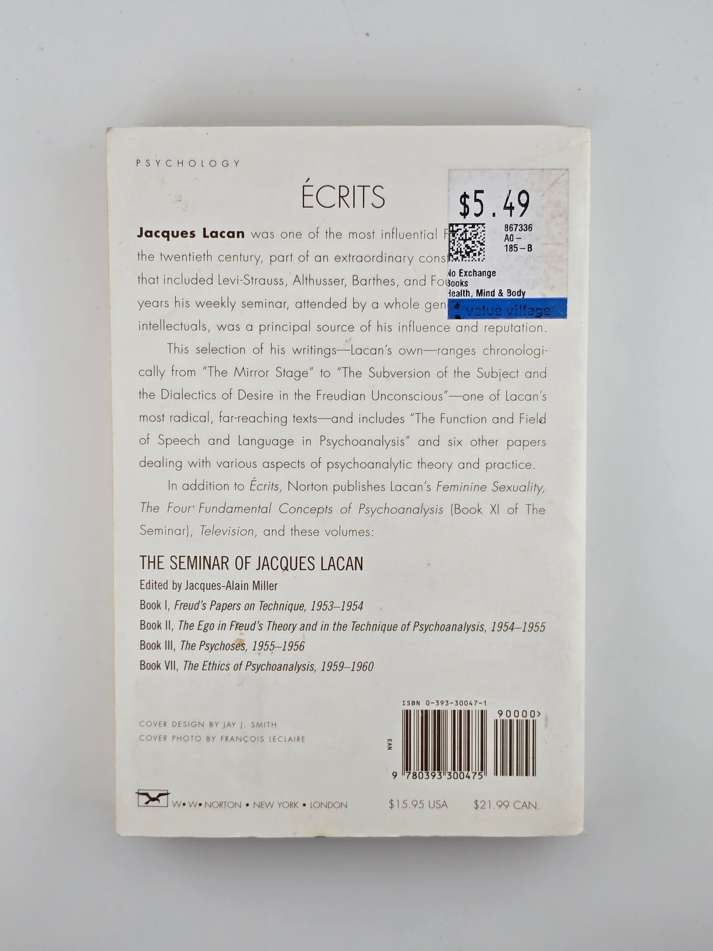 Ecrits: A Selection by Jacques Lacan