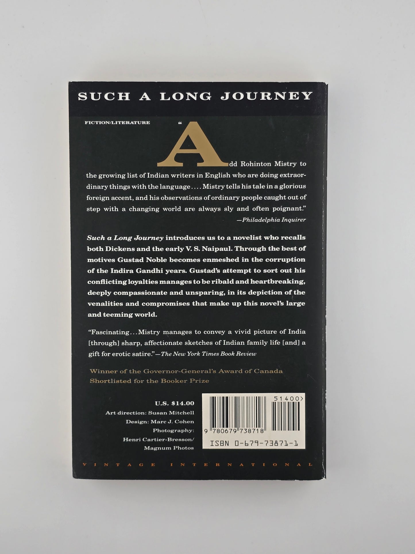 Such a Long Journey by Rohinton Mistry