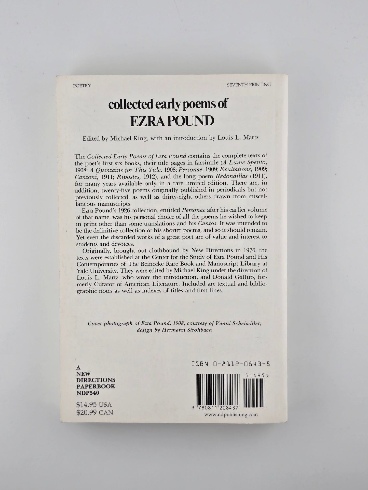 Collected Early Poems of Ezra Pound