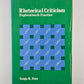 Rhetorical Criticism: Exploration and Practice by Sonja K. Foss