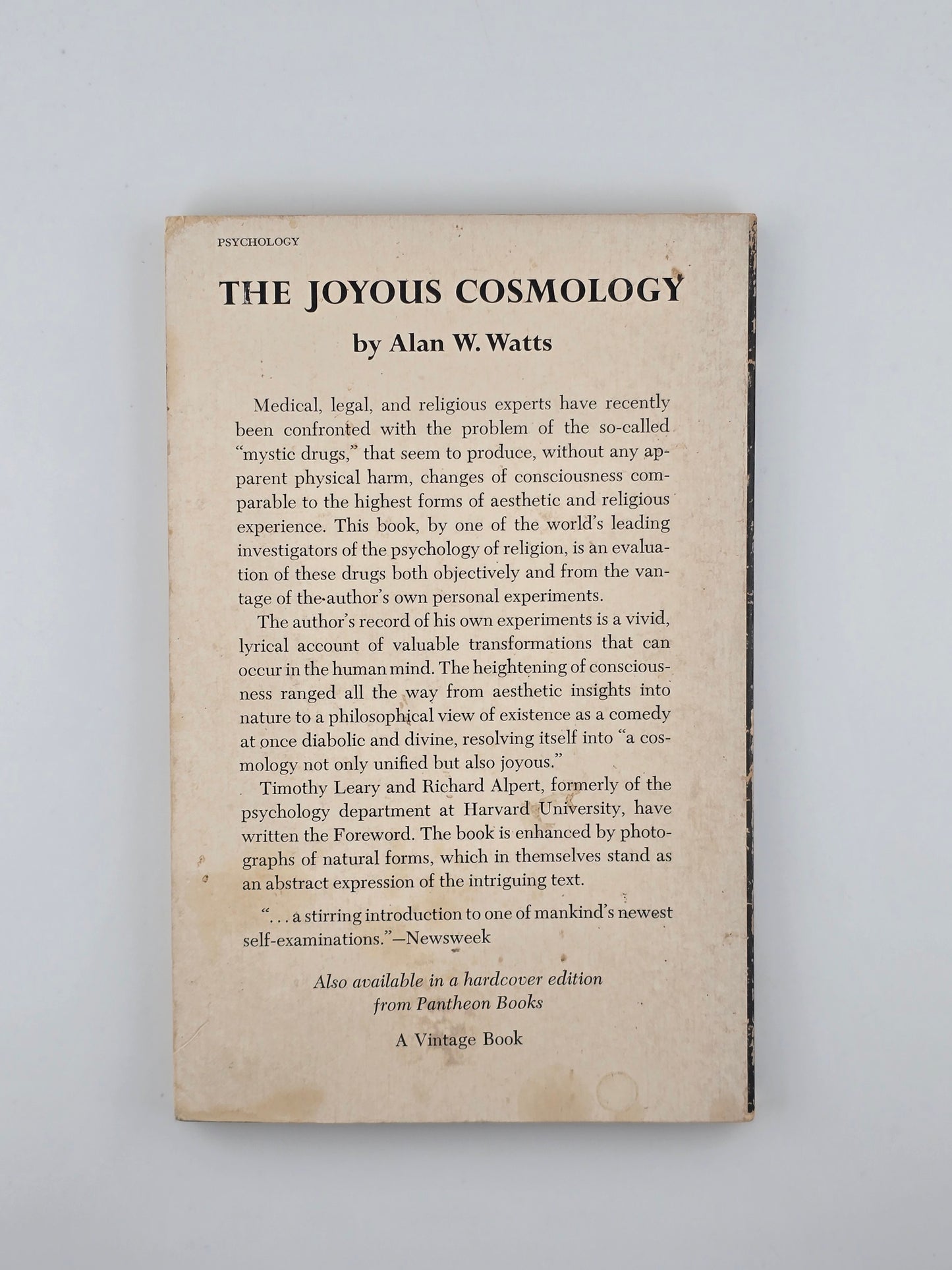 The Joyous Cosmology by Alan Watts