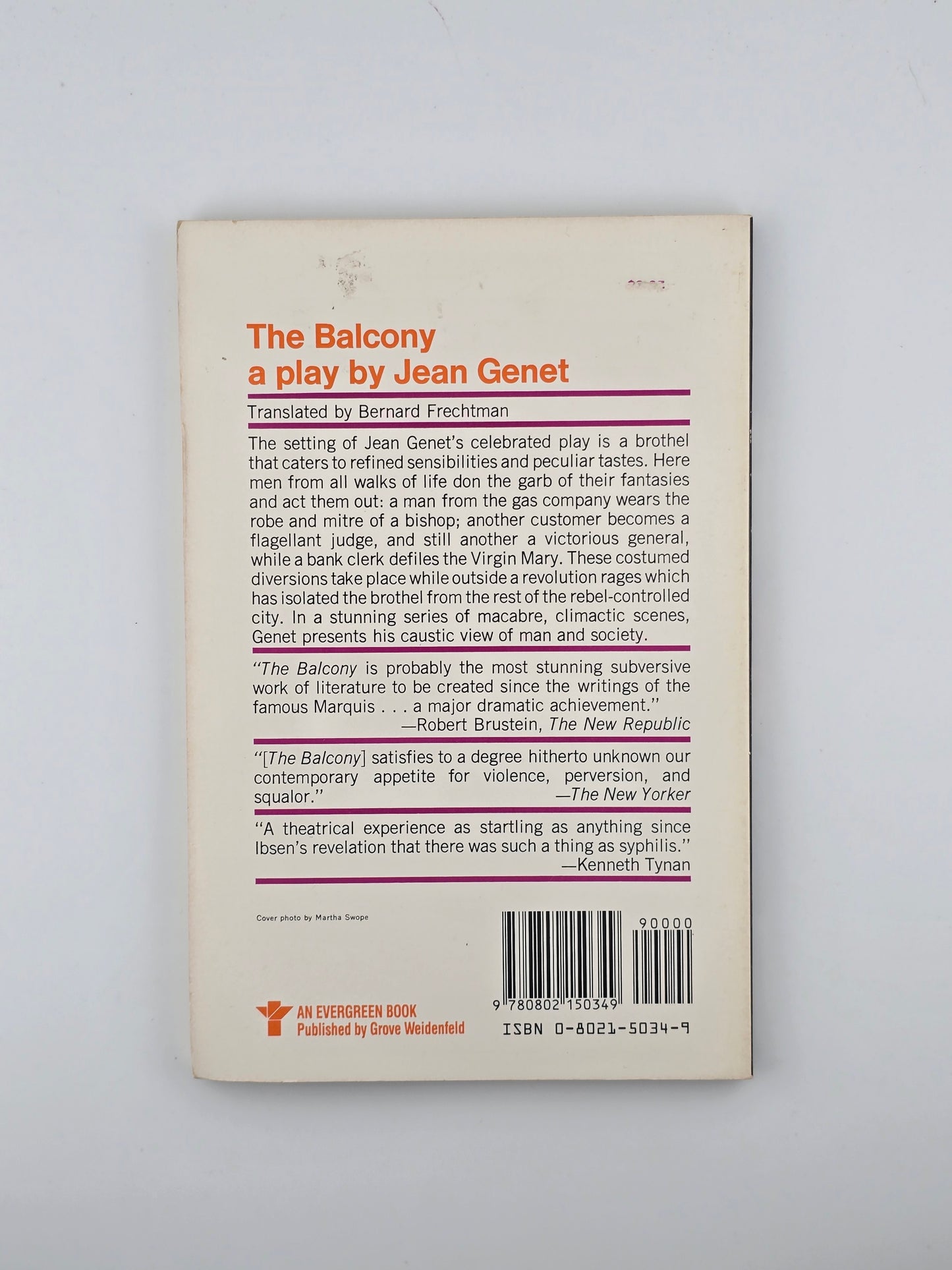 The Balcony by Jean Genet