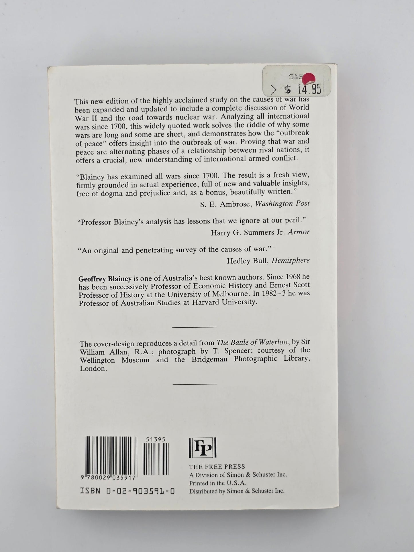 The Causes of War by Geoffrey Blainey