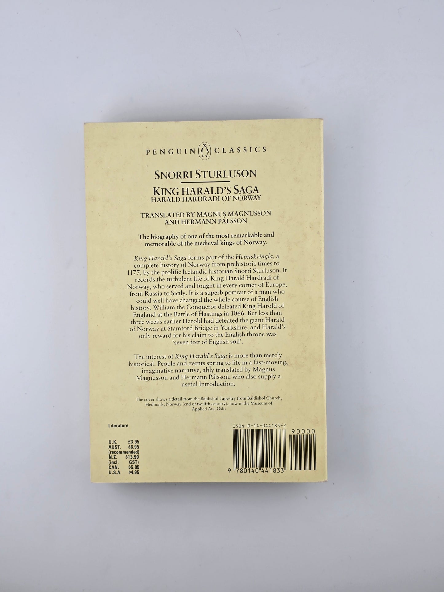 King Harald's Saga by Snorri Sturluson